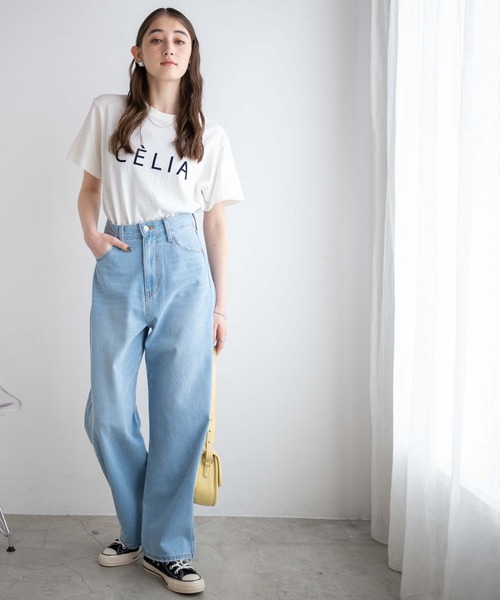 WEGO（ウィゴー）の「WEGO/【マルチサイズ】ハイウエストルーズストレートデニムパンツ（デニムパンツ・レディース・ライトインディゴブルー/インディゴブルー・X-SMALL/SMALL/MEDIUM/LARGE）」の12枚目の写真