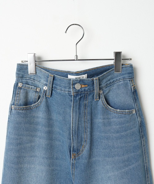 WEGO（ウィゴー）の「WEGO/【マルチサイズ】ハイウエストルーズストレートデニムパンツ（デニムパンツ・レディース・ライトインディゴブルー/インディゴブルー・X-SMALL/SMALL/MEDIUM/LARGE）」の20枚目の写真