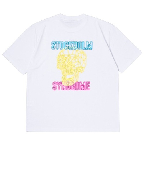 ★関税込★STOCKHOLM SYNDROME★BLUR LOGO Tシャツ★ リブあり][ビッグシルエット]スマイル ストックホルム