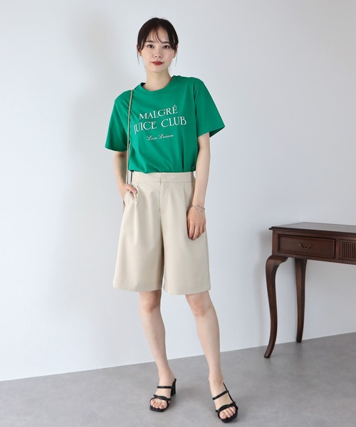 BLUEEAST(ブルーイースト)の「MALGRE JUICE CLUBプリントTシャツ(Tシャツ/カットソー・レディース・ネイビー/グレー/オフホワイト/グリーン・MEDIUM)」の22枚目の写真