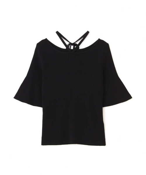 PROPORTION BODY DRESSING（プロポーションボディドレッシング）の「2Wayラリエットニット（ニット/セーター・レディース・パープル/ホワイト系その他/ブラック・MEDIUM/SMALL）」の7枚目の写真