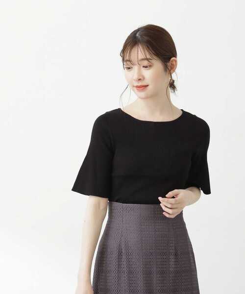 PROPORTION BODY DRESSING（プロポーションボディドレッシング）の「2Wayラリエットニット（ニット/セーター・レディース・パープル/ホワイト系その他/ブラック・MEDIUM/SMALL）」の13枚目の写真