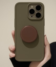 Mayree（メイリー）の「FReePLACe/iPhone13/iPhone13Pro/iPhone12/iPhone12Pro/iPhone11/iPhone11Pro/iPhoneSE3  グリップ付きスモーキーカラーiPhoneケース　 X12030（スマホケース/カバー）」