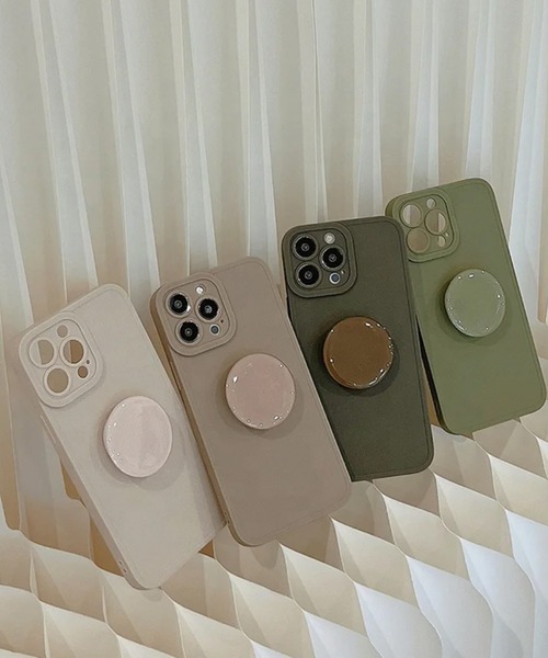 Mayree（メイリー）の「FReePLACe/iPhone13/iPhone13Pro/iPhone12/iPhone12Pro/iPhone11/iPhone11Pro/iPhoneSE3  グリップ付きスモーキーカラーiPhoneケース　 X12030（スマホケース/カバー・レディース・オフホワイト/カーキ/ベージュ/グレイッシュベージュ/ベージュ系その他・A/B/C/D/E/F/G/H/I/J/K/iPhone 14 Pro/iPhone 15/iPhone 15 Pro/iPhone 16 Pro/iPhone 16）」の9枚目の写真