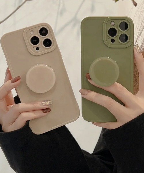 Mayree（メイリー）の「FReePLACe/iPhone13/iPhone13Pro/iPhone12/iPhone12Pro/iPhone11/iPhone11Pro/iPhoneSE3  グリップ付きスモーキーカラーiPhoneケース　 X12030（スマホケース/カバー・レディース・オフホワイト/カーキ/ベージュ/グレイッシュベージュ/ベージュ系その他・A/B/C/D/E/F/G/H/I/J/K/iPhone 14 Pro/iPhone 15/iPhone 15 Pro/iPhone 16 Pro/iPhone 16）」の8枚目の写真