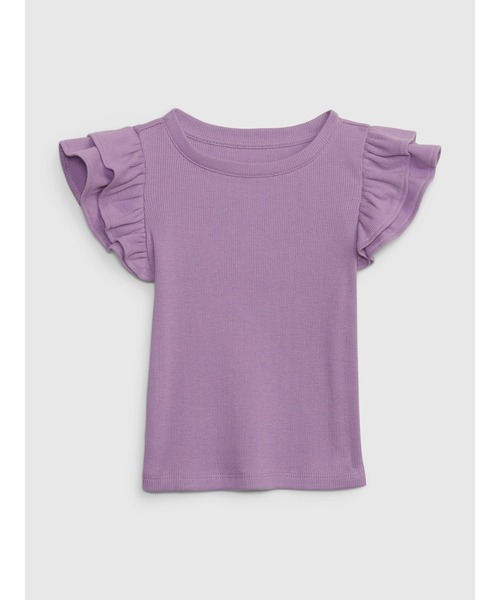 GAP（ギャップ）の「フラッタースリーブTシャツ (幼児)（Tシャツ/カットソー・キッズ・アイボリー/その他/ピンク系その他・18-24M/2 YRS/5 YRS/12-18M/4 YRS/3 YRS）」の3枚目の写真