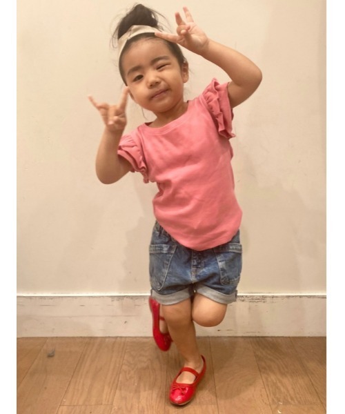 GAP（ギャップ）の「フラッタースリーブTシャツ (幼児)（Tシャツ/カットソー・キッズ・アイボリー/その他/ピンク系その他・18-24M/2 YRS/5 YRS/12-18M/4 YRS/3 YRS）」の6枚目の写真