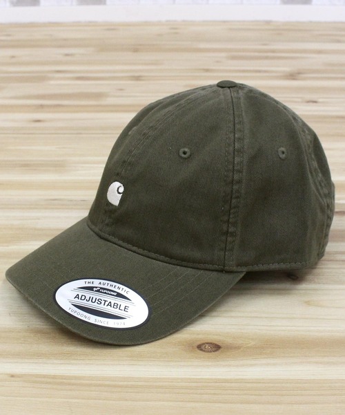 Carhartt（カーハート）の「マディソンロゴキャップ Madison Logo Cap（キャップ・メンズ・ブルー/ブラック/オリーブ/ホワイト系1・ONE SIZE）」の7枚目の写真