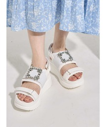 tocco closet | ビジュー付きサンダル(サンダル)