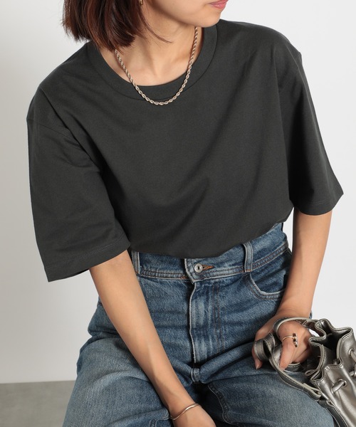 SETUP7(セットアップセブン)の「【SETUP7】大人のヘビーウェイトUSAコットンTee(Tシャツ/カットソー・レディース・ブラック/ホワイト/チャコールグレー・M/L)」の19枚目の写真