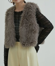 VIS | ショートファーベスト(ベスト)