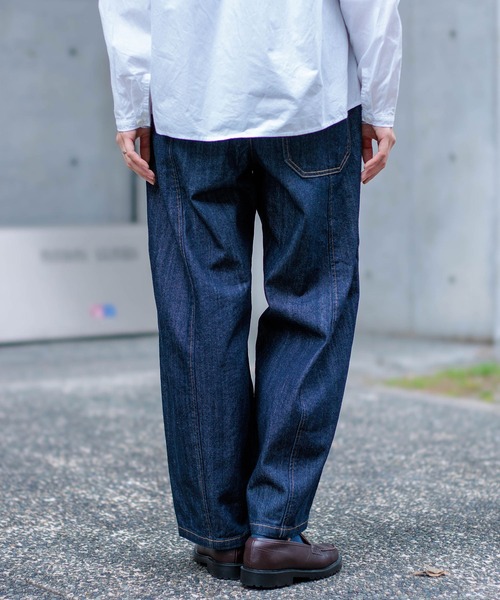 D.M.G. / ディーエムジー] 10ozムラ糸デニム アーモンドパンツ