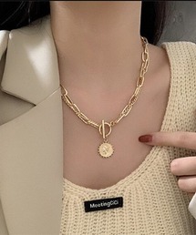 VIBGYOR Women | 【float】コインチャーム ダブルチェーン マンテルネックレス(ネックレス)