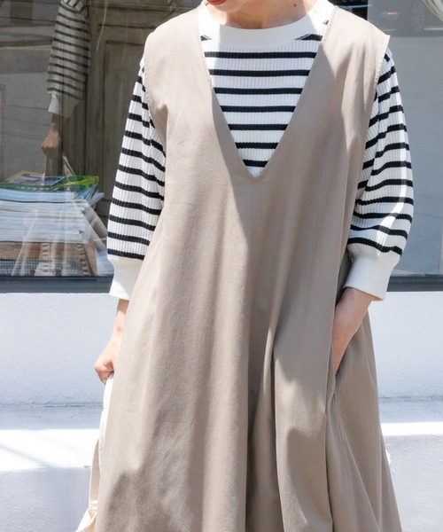 FORK&SPOON（フォークアンドスプーン）の「FORK&SPOON　変形ワッフルギャザースリーブプルオーバー（Tシャツ/カットソー・レディース・アイボリー/ホワイト系その他/ライトグレー・1）」の10枚目の写真