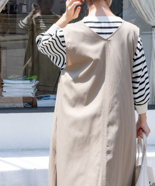 FORK&SPOON（フォークアンドスプーン）の「FORK&SPOON　変形ワッフルギャザースリーブプルオーバー（Tシャツ/カットソー・レディース・アイボリー/ホワイト系その他/ライトグレー・1）」の13枚目の写真