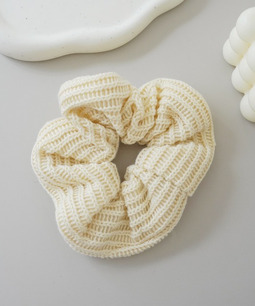 セール】カラバリ豊富 カラー ニット シュシュ（シュシュ）｜Port