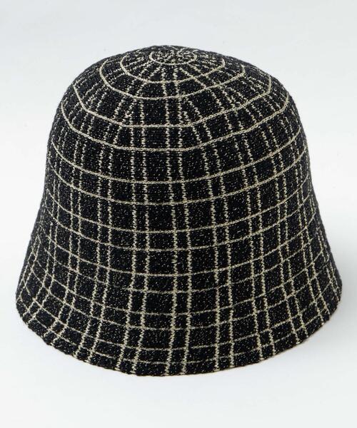 WEGO（ウィゴー）の「WEGO/ツイードクローシュハット（ハット・レディース・ホワイト/ブラック・FREE）」の4枚目の写真