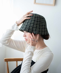 WEGO | WEGO/【23年秋冬先行予約】ツイードクローシュハット(ハット)