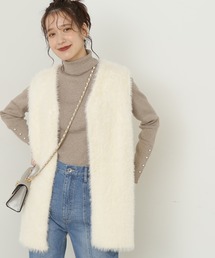 N.（N. Natural Beauty Basic）（エヌエヌナチュラルビューティーベーシック）の「◆フェザーニットベスト（ベスト・レディース）」
