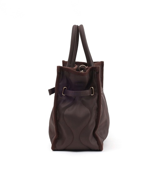 SMIR NASLI（サミールナスリ）の「ヒネリ金具付ベルト×キルティング２WAYトートバッグ（トートバッグ・レディース・ブラック/ベージュ/ブラウン・9）」の13枚目の写真