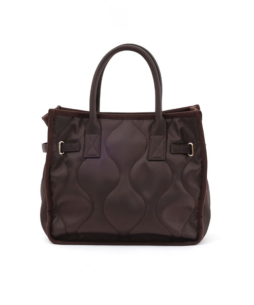 SMIR NASLI（サミールナスリ）の「ヒネリ金具付ベルト×キルティング２WAYトートバッグ（トートバッグ・レディース・ブラック/ベージュ/ブラウン・9）」の14枚目の写真