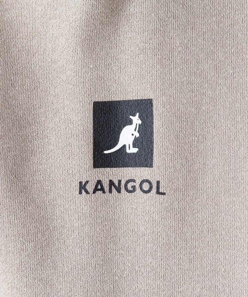 【KANGOL/カンゴール】フェイクレイヤード 袖プリント フードエンボスロゴ ビッグシルエット 裏起毛 フーディー プルオーバーパーカー（パーカー）｜KANGOL（カンゴール）