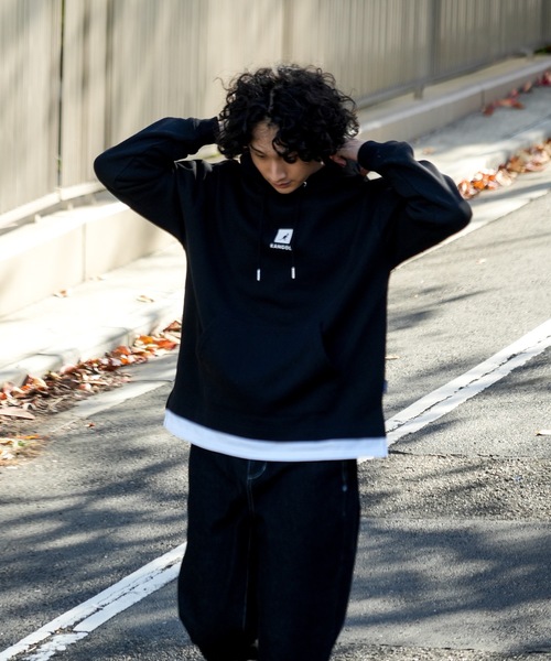 セール】【KANGOL/カンゴール】フェイクレイヤード 袖プリント