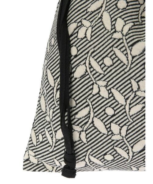 Samansa Mos2（サマンサ モスモス）の「花柄カットジャカード巾着バッグ（ハンドバッグ・レディース・ブラック/ベージュ・F）」の8枚目の写真