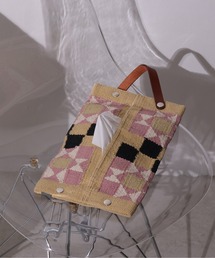 emesuelee（エメスーリー）の「コットン織りティッシュカバー（収納グッズ）」