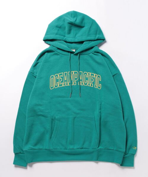 Ocean Pacific（オーシャンパシフィック）の「【OP:オーピー】ロゴスウェットパーカー 　フーディー（パーカー・メンズ・チャコール/アイボリー/グリーン/ベージュ/ヘザーグレー・MEDIUM/X-LARGE/LARGE）」の19枚目の写真
