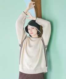 niko and... | サイドクロシェニットプルオーバー(ニット/セーター)