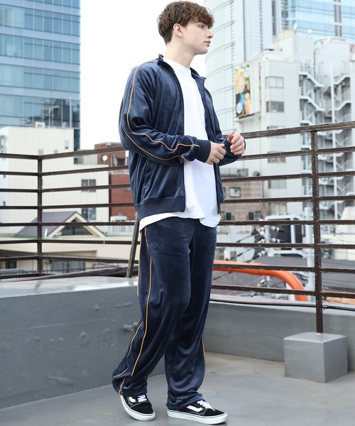 Beautiful Harmony（ビューティフルハーモニー）の「ベロアトラックパンツ（スウェットパンツ・メンズ・ブラウン/ワイン/ネイビー/ブラック・LARGE/MEDIUM）」の16枚目の写真