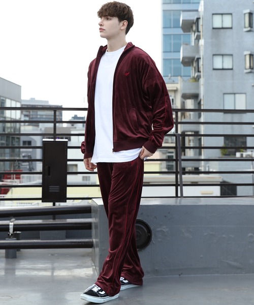 Beautiful Harmony（ビューティフルハーモニー）の「ベロアトラックパンツ（スウェットパンツ・メンズ・ブラウン/ワイン/ネイビー/ブラック・LARGE/MEDIUM）」の9枚目の写真