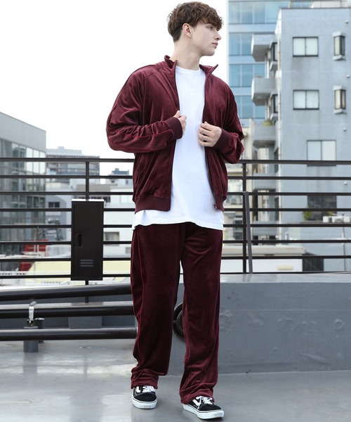 Beautiful Harmony（ビューティフルハーモニー）の「ベロアトラックパンツ（スウェットパンツ・メンズ・ブラウン/ワイン/ネイビー/ブラック・LARGE/MEDIUM）」の18枚目の写真