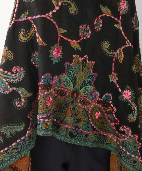 Bou Jeloud（ブージュルード）の「インド刺繍ストール（ストール/ショール・レディース・イエロー/グリーン/ベージュ/ネイビー・ONESIZE）」の17枚目の写真