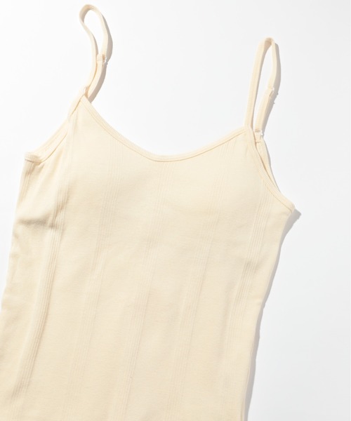MILLER（ミラー）の「【Robert P. Miller】カップ付キャミソール RM211-247※（キャミソール・レディース・パープル/オフホワイト/グリーン/ネイビー/アイボリー/ブルー/ダークネイビー・FREE）」の3枚目の写真