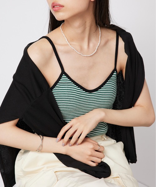 MILLER（ミラー）の「【Robert P. Miller】カップ付キャミソール RM211-247※（キャミソール・レディース・パープル/オフホワイト/グリーン/ネイビー/アイボリー/ブルー/ダークネイビー・FREE）」の19枚目の写真