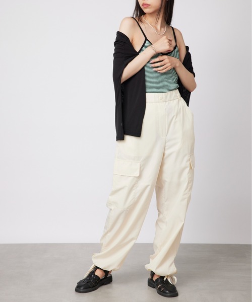 MILLER（ミラー）の「【Robert P. Miller】カップ付キャミソール RM211-247※（キャミソール・レディース・パープル/オフホワイト/グリーン/ネイビー/アイボリー/ブルー/ダークネイビー・FREE）」の22枚目の写真