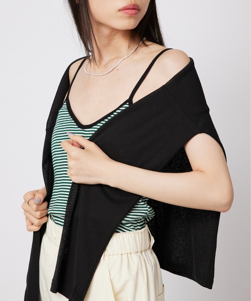 MILLER（ミラー）の「【Robert P. Miller】カップ付キャミソール RM211-247※（キャミソール・レディース・パープル/オフホワイト/グリーン/ネイビー/アイボリー/ブルー/ダークネイビー・FREE）」の20枚目の写真