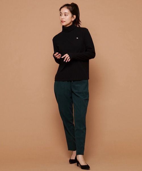 Arnold Palmer（アーノルドパーマー）の「リブ タートルネック プルオーバー（ニット/セーター・レディース・ブラック/アイボリー・M/S/L）」の14枚目の写真