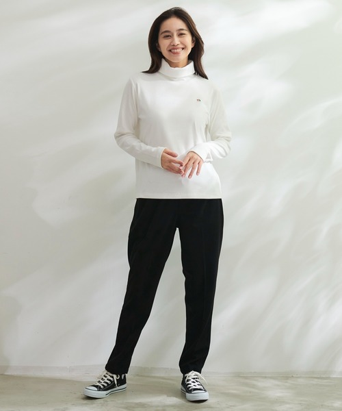 Arnold Palmer（アーノルドパーマー）の「リブ タートルネック プルオーバー（ニット/セーター・レディース・ブラック/アイボリー・M/S/L）」の6枚目の写真