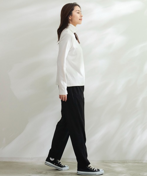 Arnold Palmer（アーノルドパーマー）の「リブ タートルネック プルオーバー（ニット/セーター・レディース・ブラック/アイボリー・M/S/L）」の11枚目の写真