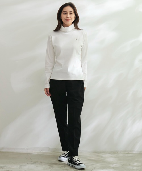 Arnold Palmer（アーノルドパーマー）の「リブ タートルネック プルオーバー（ニット/セーター・レディース・ブラック/アイボリー・M/S/L）」の10枚目の写真