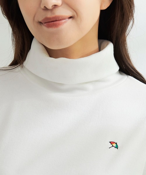 Arnold Palmer（アーノルドパーマー）の「リブ タートルネック プルオーバー（ニット/セーター・レディース・ブラック/アイボリー・M/S/L）」の3枚目の写真