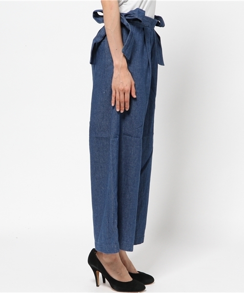 one after another NICE CLAUP（ワンアフターアナザーナイスクラップ）の「【mina10月号掲載 ナイスクラップ】サイドリボンガウチョＰＴ（その他パンツ・レディース・ブルー/ネイビー/カーキ・FREE）」の11枚目の写真