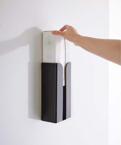 tower（タワー）の「tower（タワー）マグネットポリ袋＆キッチンペーパーホルダー（キッチン収納・レディース・ブラック/ホワイト・ONE SIZE）」の7枚目の写真