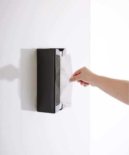 tower（タワー）の「tower（タワー）マグネットポリ袋＆キッチンペーパーホルダー（キッチン収納・レディース・ブラック/ホワイト・ONE SIZE）」の9枚目の写真