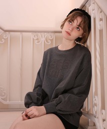 Seemi. byNICECLAUP | 【Seemi. 】 ロゴ刺繍オーバーサイズスウェット(スウェット)