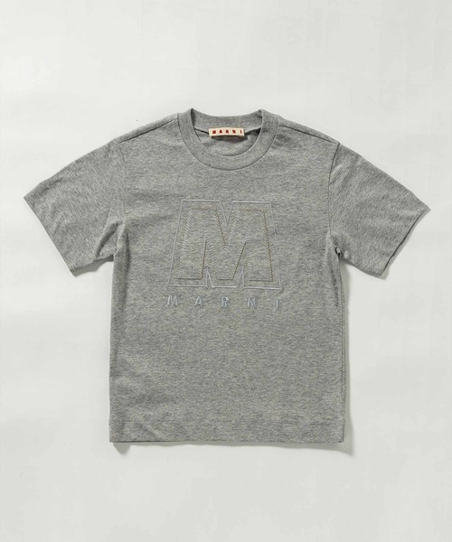 MARNI(マルニ)の「MARNI(マルニ)Kids & Junior ブランドロゴ半袖Tシャツカットソー(Tシャツ/カットソー・キッズ・グレー/ブルー/イエロー/ピンク・6Y/10Y/4Y/12Y/8Y/14Y)」の2枚目の写真