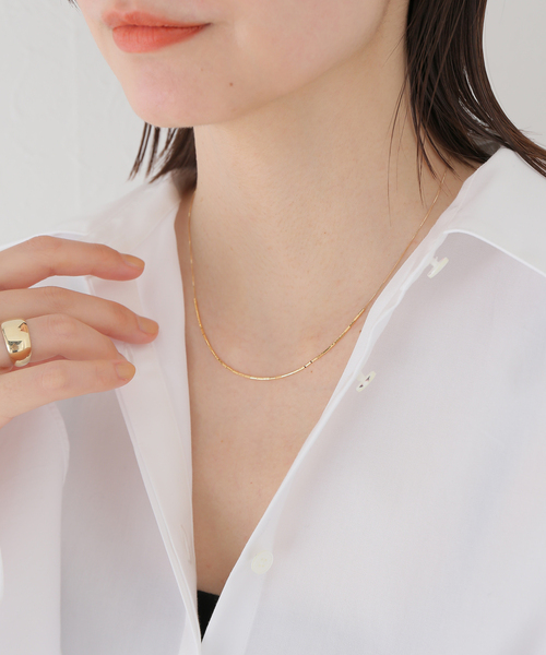 IENA GIGI ジジ Gold line ネックレス 380mm SOPHISTICATED VINTAGE / Gold line necklace / 380mm - GIGI
